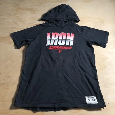 A3110 Under Armour Hoodie Project Rock Iron Paradise Sweatshirt Boys YXL - Image 1 of 4