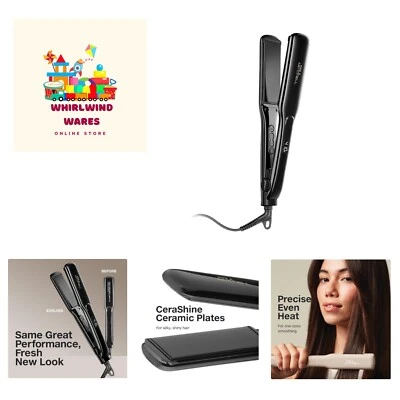 Plancha plana de cerámica lisa +, ajustes de calor ajustables, para alisar + recta... Foto 1 de 4