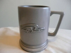 Harley Davidson Coffee Cup Mug Stoneware 3-D Logo Official Licensed Product Gray - Picture 1 of 6