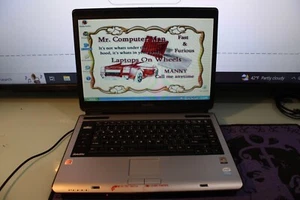 Vintage Toshiba Satellite A135 Intel CORE DUO@ 2ghz 1gb ram 80gb HDD Windows XP - Picture 1 of 12