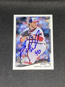 Daniel Webb Chicago White Sox Signed Auto 2014 Topps Card #US330 ~ COA