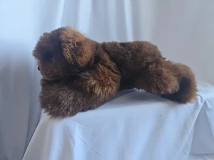Vintage Ty Plush Brown Bear 1996 Retired Baby Paws 12” Stuffed Animal Toy Laying - Picture 1 of 5