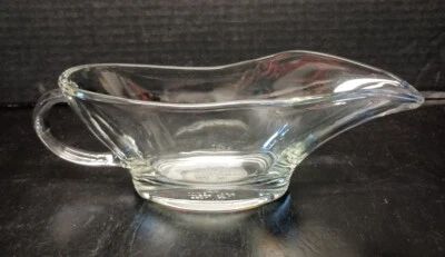 Vintage Glass Anchor Hocking 10 Oz Gravy Boat USA #1028 - Image 1 of 4