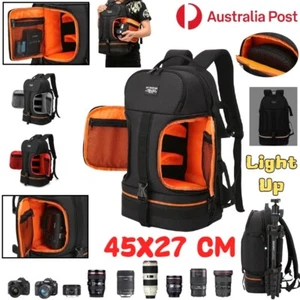 Camera Sling Bag Lens Crossbody Bag Tripod Case Waterproof Shoulder Backpack AU - Picture 1 of 20