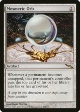 Mesmeric Orb Mirrodin HEAVILY PLD Artifact Rare MAGIC GATHERING CARD ABUGames