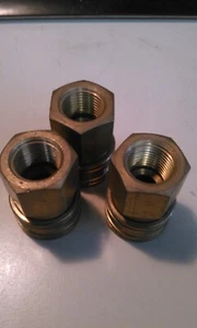 HANSEN 4-ST QUICK COUPLER, 1/2" FEMALE NPT, LOT OF 3 - Picture 1 of 4
