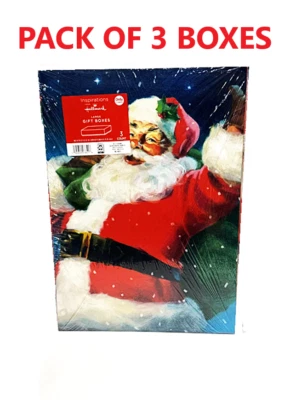 Hallmark Christmas Large Gift Box 16"x 11.2 x 2.2  (1 packs of 3 TOTAL 3 BOXES) - Image 1 of 3