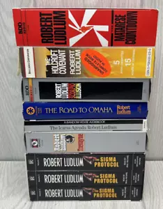 Robert Ludlum Cassette Audio Book Bundle - 7 Audio Books - Picture 1 of 4