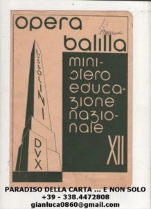 PAGELLA SCOLASTICA - Anno scolastico 1933/34 XII°, Opera Balilla, P.N.F. - Imagen 1 de 1