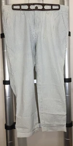 Gap Striped Flannel PJ Pants Trousers Blue White Stripes Cotton 2 2/6 Petite - Picture 1 of 1