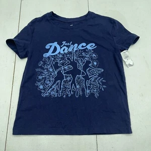Gap Kids Navy Blue Just Dance Graphic Short Sleeve T Shirt Youth Girls Size M - Picture 1 of 8