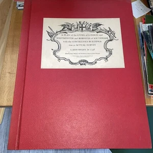 John Rocque A Plan Of The Cities Of London (1746) RARE 1971 publication - Bild 1 von 4