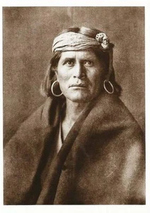 Postcard Arizona, First (East) Mesa Hopi A Walpi Man Historic Photo Edw Curtis - Picture 1 of 1
