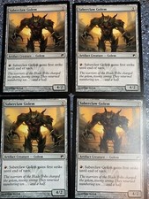 MTG: Saberclaw Golem - Scars of Mirrodin x 4- Magic Card