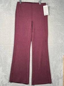 Lululemon Pants Womens 12 Red Ribbed Softstreme Flared Regular Garnet - Picture 1 of 8
