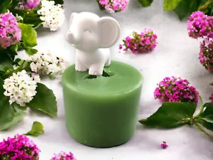 Molde de silicona mate molde de fundición esculturas pequeño elefante lindo (015) - Imagen 1 de 4