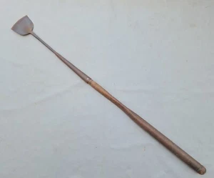 VTG 19 c FLENSING BLADE WITH SPADE TIP WITH WOOD FLENSING HARPOON WHALING TOOL - Picture 1 of 14