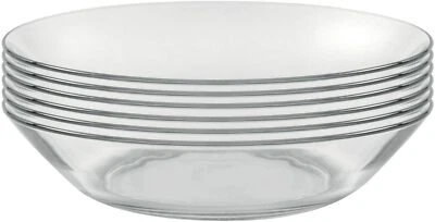 Duralex Lys Glass Dinner ,Dessert, Soup,Club, Plates Tempered Glass -PACK OF 6 - Image 1 of 4