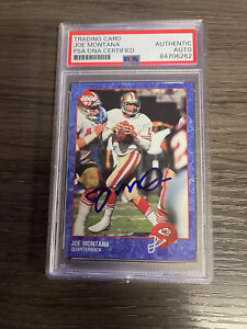 1993 Collector's Edge Joe Montana Autographed Card PSA Certified 49ers