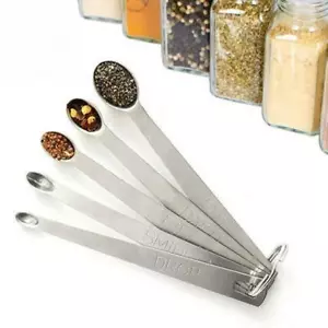 5Pcs Steel Mini Set Dash Pinch Smidgen Norpro Measuring A2U3 Spoons J3F7 - Picture 1 of 8