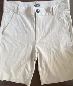 Old Navy Dry Quick Tech Khaki Shorts Boys 12 Xl Hybrid Tan Stretch Golf Uniform - Picture 1 of 7