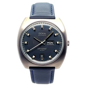Doxa Ultraspeed 36.000 Automatic Edelstahl Synchron Kaliber 77 aus den 1970ern - Foto 1 di 5