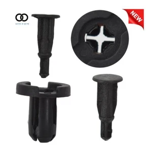 100 Pcs Bumper Clips 10mm Hood Fender Push Rivets Retainer Fasteners for Honda - Picture 1 of 5