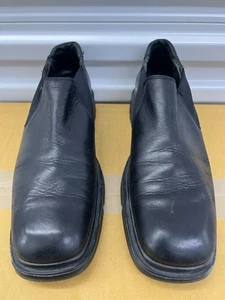 Kenneth Cole Herren Slipper Leder Halbschuhe Schuhe, Schwarz Größe 11 Silber Technologie - Bild 1 von 8