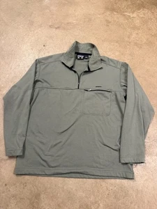 VTG Patagonia R1 Regulator Mens Sz L Polartec 1/2 Zip Pullover Green MADE IN USA - Picture 1 of 7