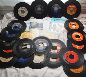 25pc LOT - 45 RPM RECORDS~7" 60s-70s Dovells Dion The Angels Jackson 5 Supremes - Picture 1 of 11