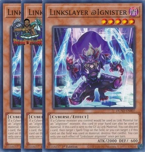 Yugioh! 3x Linkslayer @Ignister DUAD-EN007 Común 1ª Edición Casi Nuevo - Imagen 1 de 1