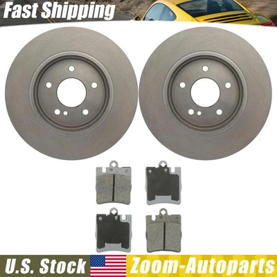 Rear Brake Kit Rotors & Pads Ceramic for 2003 2006 2007 Mercedes-Benz C230 - Image 1 of 4