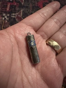 Vintage Sterling Silver Jewish Judaica Mezuzah Pendant - Picture 1 of 5