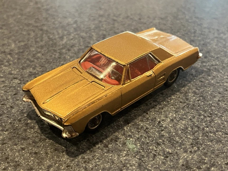 Original Vintage Corgi  #245 Buick Riviera gold. Trans o lite.  1964 -1968  Ex. - Image 1 of 4