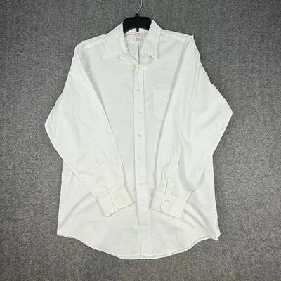 Brooks Brothers Madison Shirt Mens 16-34  White Button Up Supima Cotton Oxford - Image 1 of 4