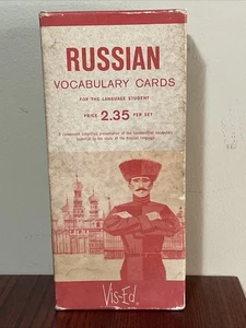 Russian Vocabulary Cards For Language Students - Picture 1 of 8