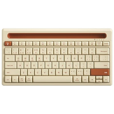  Bluetooth Keyboard 87 Keys Three-Mode Silent  Mute Keyboard for Notebook6122 - Bild 1 von 4