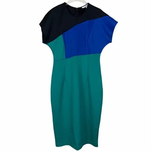 Vestido Alexia Admor Color Block Vaina Midi Elastizado Años 80 Retro Talla Grande NUEVO - Imagen 1 de 11