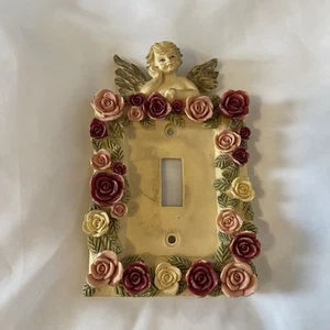 Single Switchplate Cover 3D Angels Pink/Creme - Bild 1 von 3