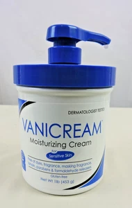 Crema hidratante para la piel Vanicream con dispensador de bomba 16 fl oz 1 lb crema hidratante - Imagen 1 de 3