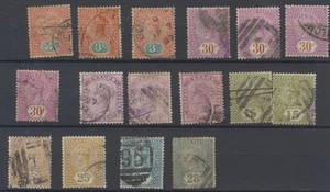 Ceylon Stamps 1886-1899 SG 195/8;245;247 used CV £33.8 - Picture 1 of 2
