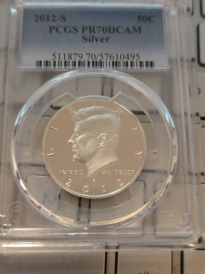 2012 S 50C Silver Kennedy Half Dollar PCGS PR70DCAM-SEE STORE WW2 MEDALS -CURREN - Image 1 of 4