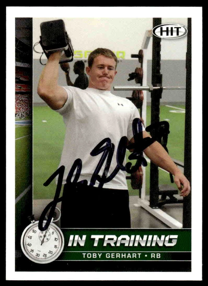 Toby Gerhart Signed Auto Autographed Card 2010 SAGE HIT #75 Stanford Cardinal - Image 1 of 2