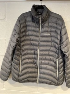 Marmot Men’s Down Puffer Jacket Gray XL 600 Fill - Picture 1 of 10