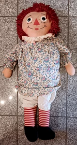 The Original Large 32” Vintage Raggedy Ann Knickerbocker Doll, Annabelle. - Picture 1 of 12