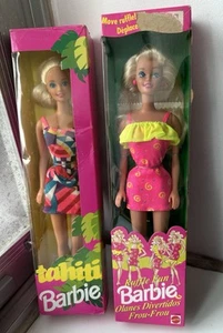 NEW IN BOX! SUPERSTARS! 1992 TAHITI BARBIE & 1994 RUFFLES FUN - Bild 1 von 18