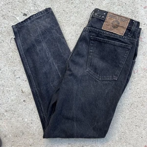 Vintage Bugle Boy Jeans Mens 32 x 30 Black Denim Relaxed Baggy 90s Grunge Skater - Picture 1 of 14