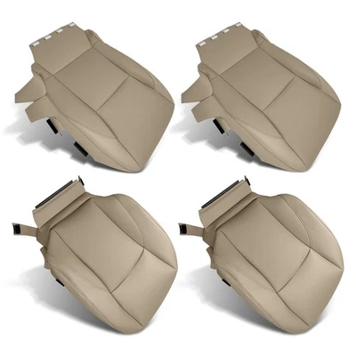 For 2007-2012 Lexus ES350 Driver & Passenger Perforated Leather Seat Cover Tan - Image 1 of 4