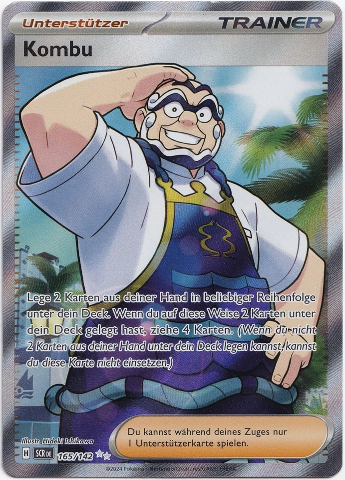 Pokémon Kombu Full Art Stellarkrone 165/142 NM Deutsch - Bild 1 von 1