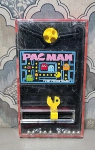 Gioco tascabile vintage PAC-MAN Tomy Arcadw flipper - Foto 1 di 5